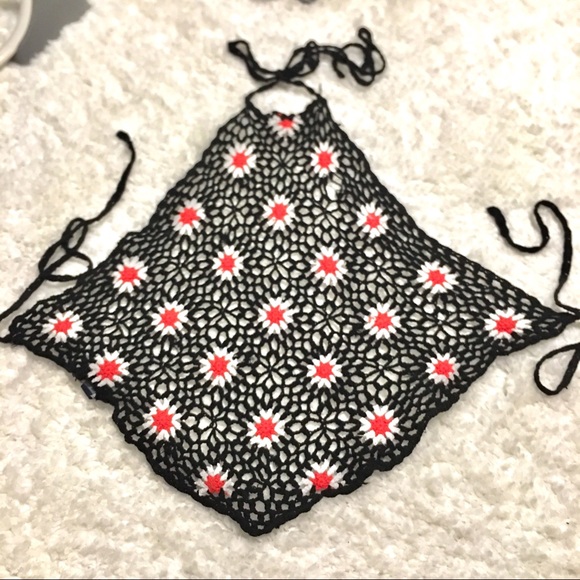 Forever 21 Tops - 3/$20! | Forever 21 Crochet Halter Crop Top
